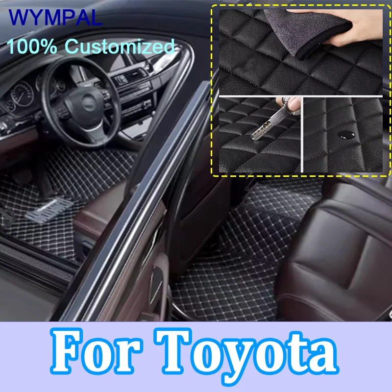 

Luxury Custom Car Floor Mats For Toyota Sienna Alphard Tacoma 4Runner car accessories