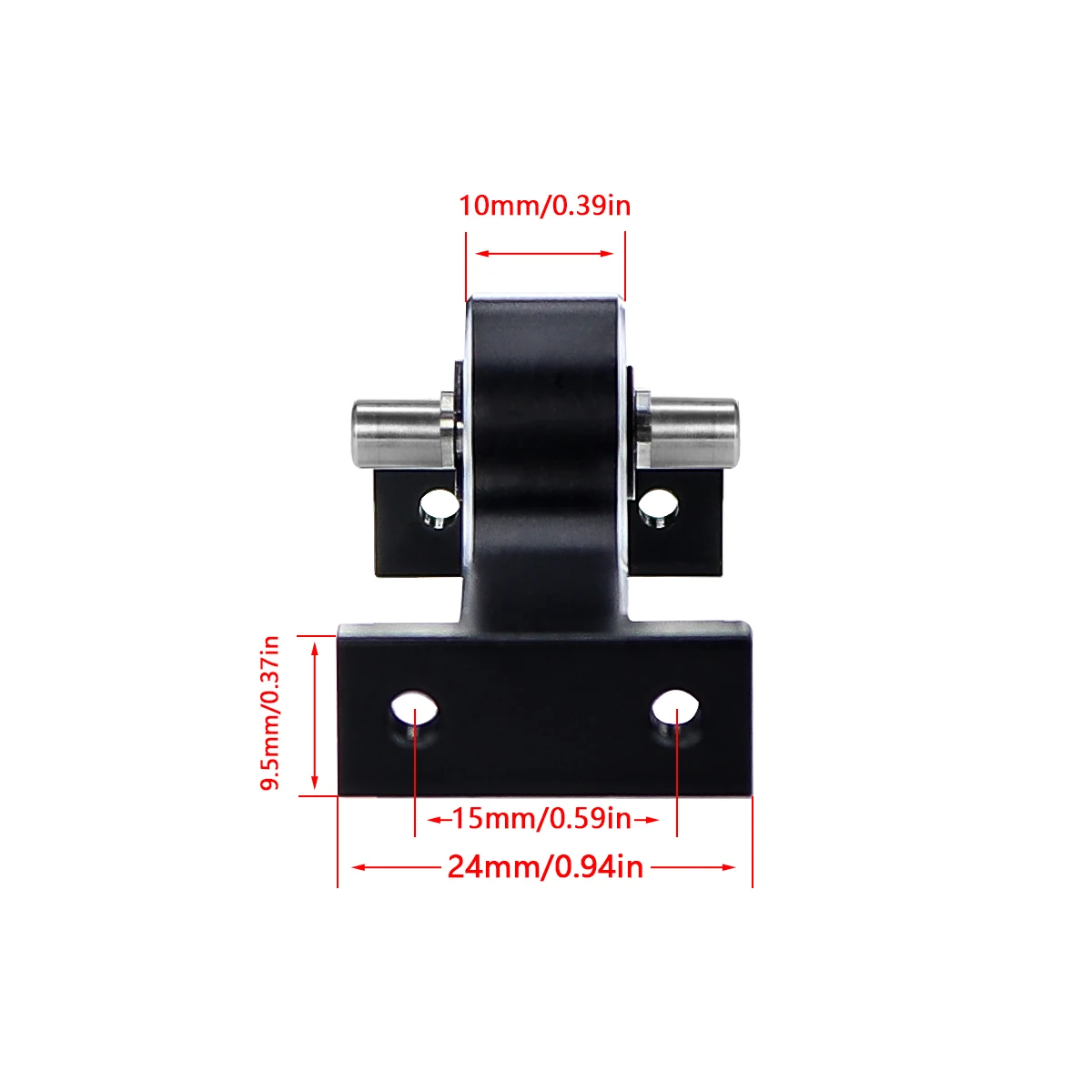 Aluminum Alloy Transfer Case 70mm Width 5mm D-Shaped Shaft For 1/10 RC Crawler Cheater Rigs MOA 1.9 Shafty LCG Chassis Build