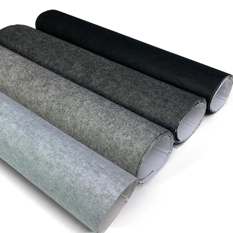 Non-Woven Self Adhesive Felt Carpet Liner Heat Resistant for Car Repair Garage Anti-Skid Work Area Protection Pad
