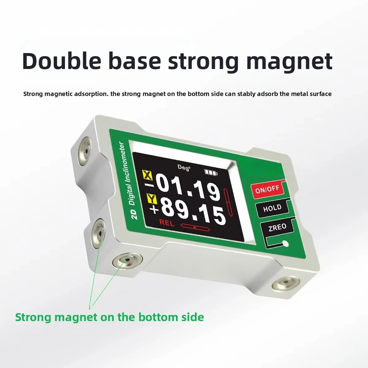 Ruiguan gds420 dual-axis high-precision digital level portable measuring instrument strong magnetic installation digital display