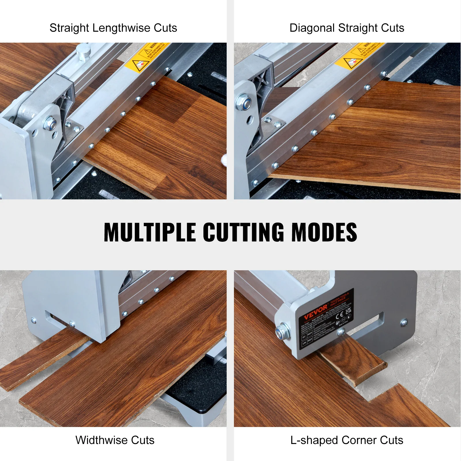 VEVOR Floor Cutter 13 inch Cuts Vinyl Plank Laminate Engineered Hardwood Siding  Vinyl Plank for LVP SPC LVT VCT PVC and More