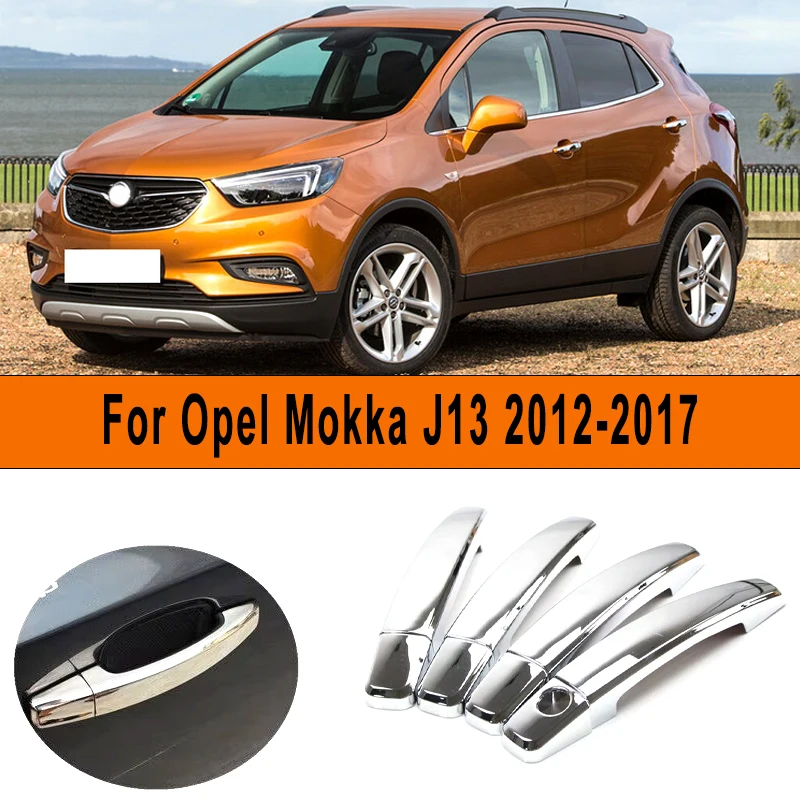 

Накладка на дверную ручку автомобиля, наклейка, устойчивая к царапинам автоаксессуары для Opel Mokka J13 2012-2017 2016 2015 2014 2013