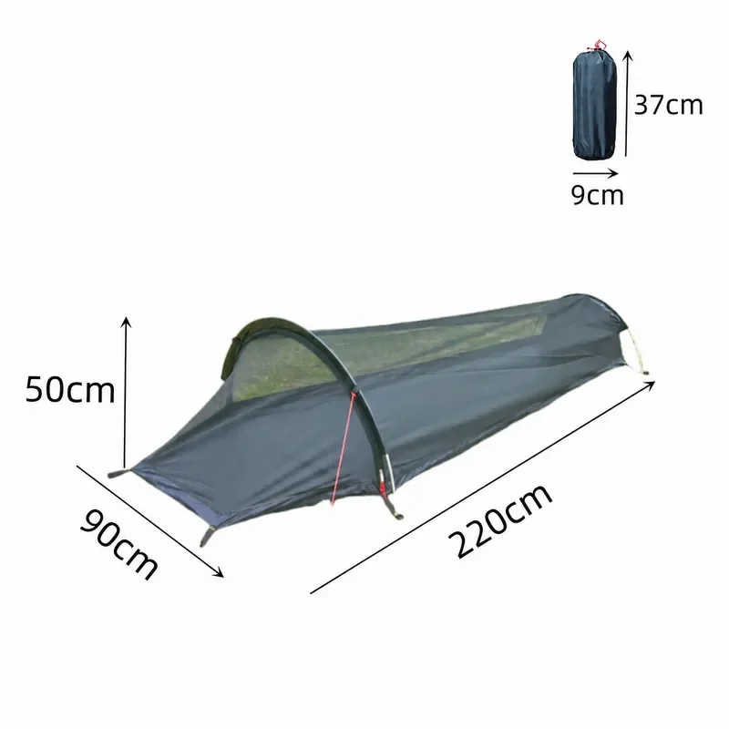 Patent Hidden River Mosquito Net Outdoor Single Person Ultra Lightweight Camping Breathable Mosquito Proof Sleeping Bag Tent