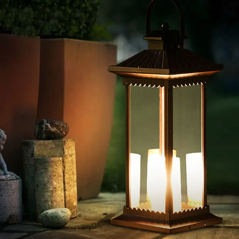 في الهواء الطلق شمعة صينية الرياح مقاوم للماء حديقة فيلا فناء ضوء في الهواء الطلق المناظر الطبيعية الطابق الخفيفة