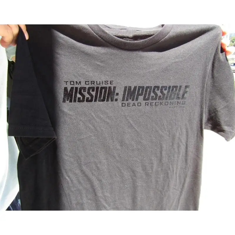 MISSION IMPOSSIBLE Tom Cruise DEAD RECKONING t-shirt shiny print sz M NEW w/o tg