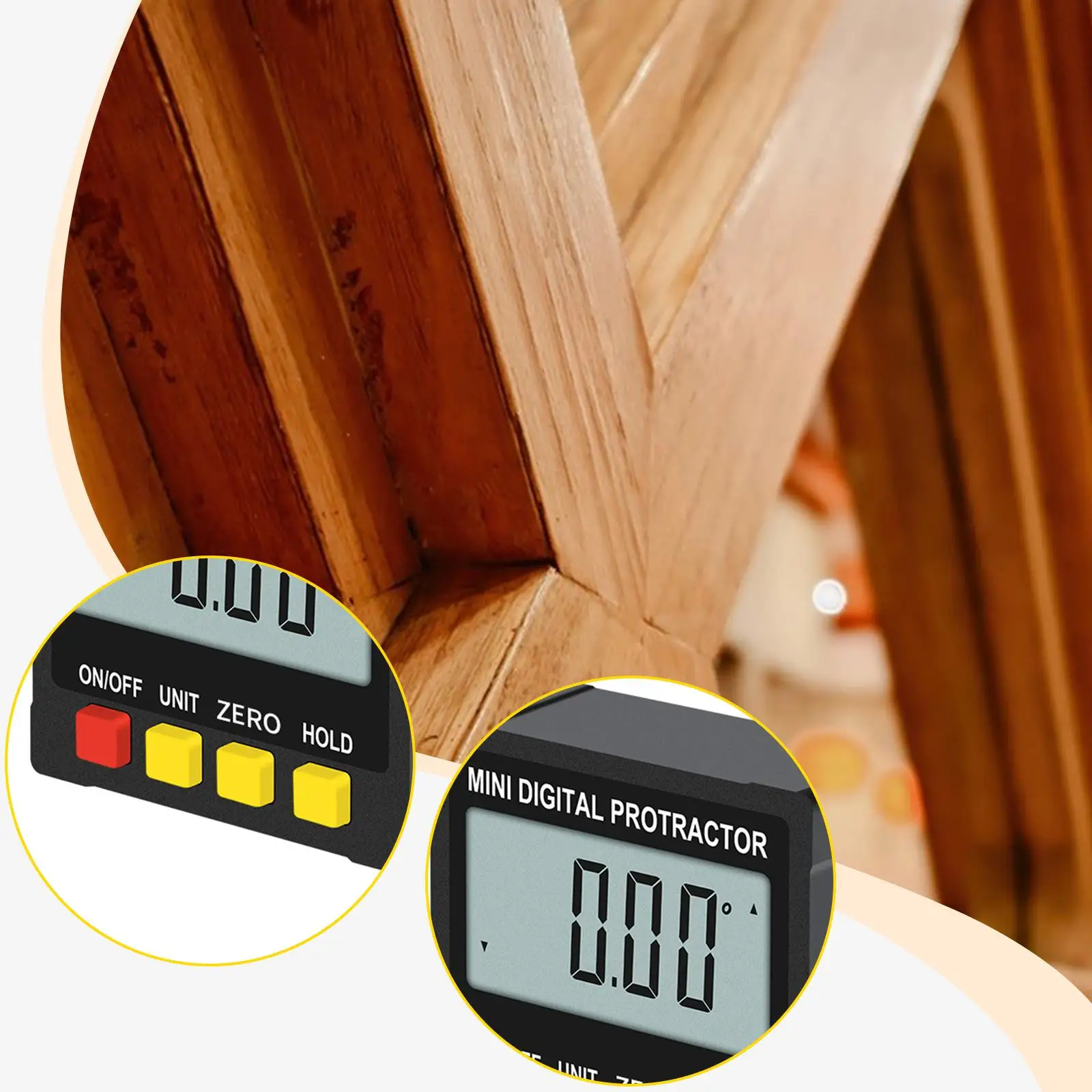 Magnetyczny inklinometr cyfrowy do pomiar kątów z dokładnością 0,05 °   Konwersja jednostek rozdzielczości
