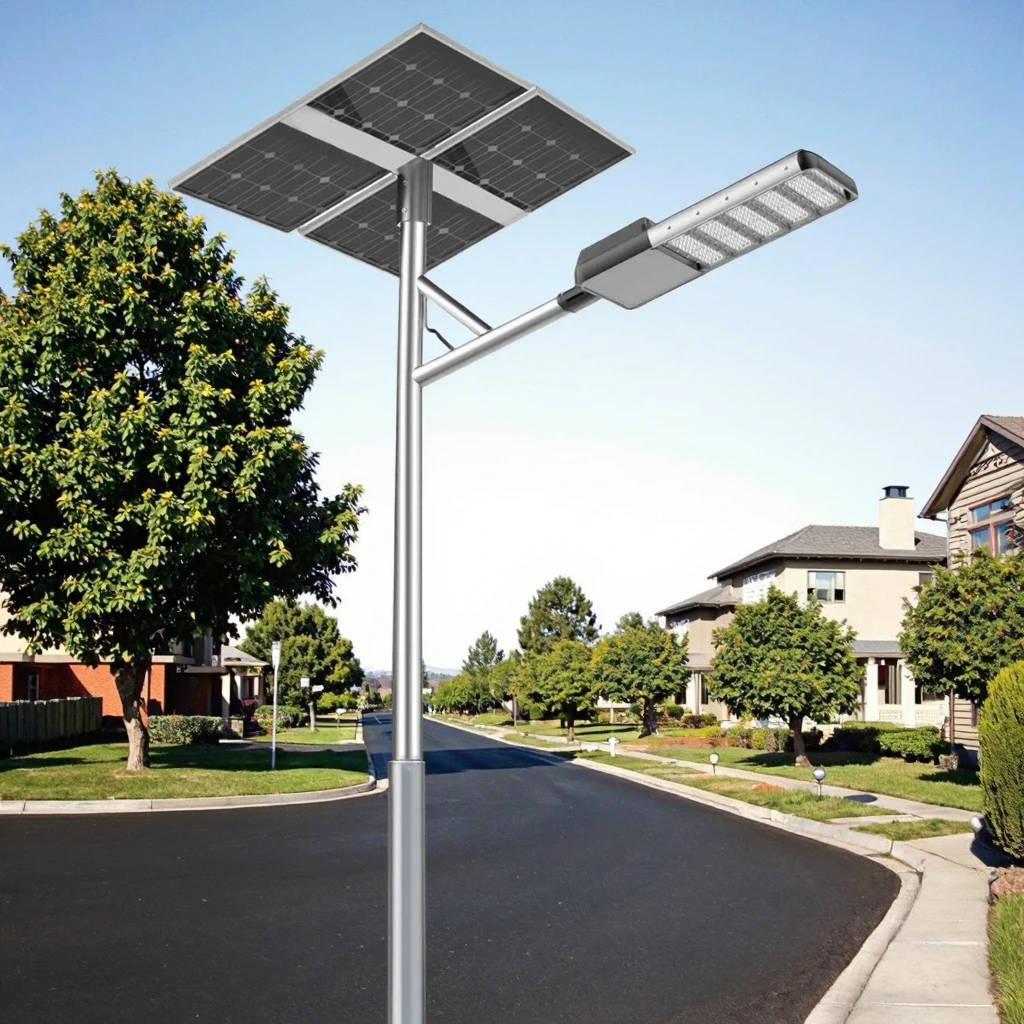 Manufacturer Two in One Solar Panel Street Light 300W 400W 500W Solar Led Best Solar Street Lights With Outdoor CCTV Camera