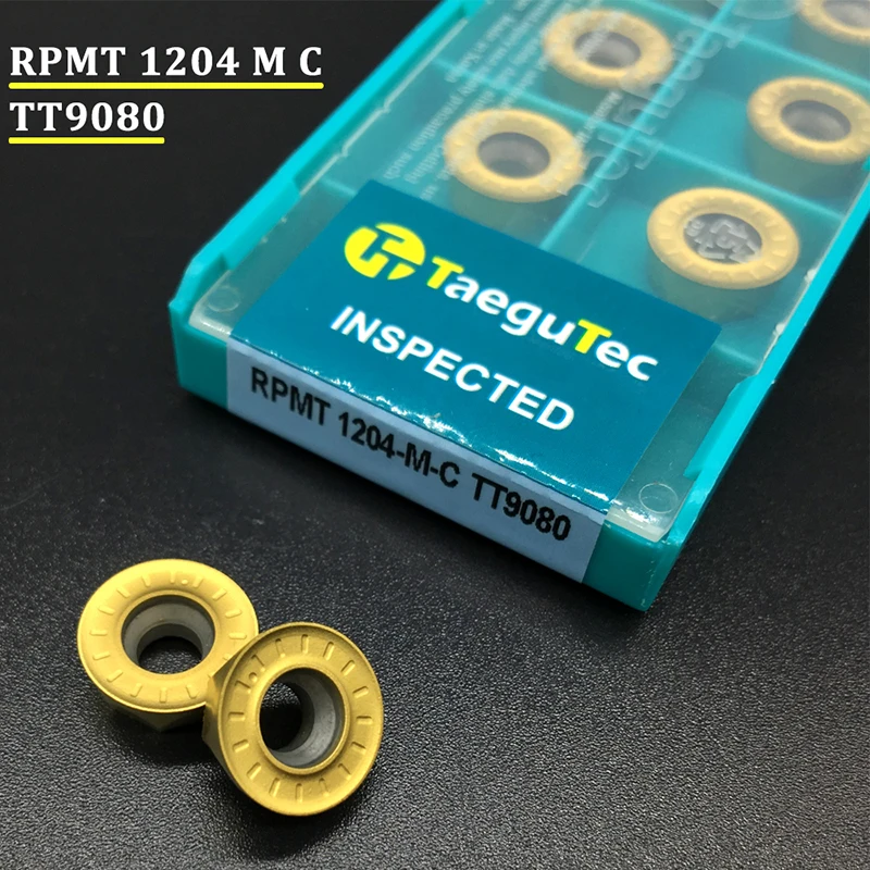 10pcs RPMT1204 TT 9080 Carbide Milling Inserts Indexable Milling Cutter Machine Turning Tool Cutting Tools RPMT 1204