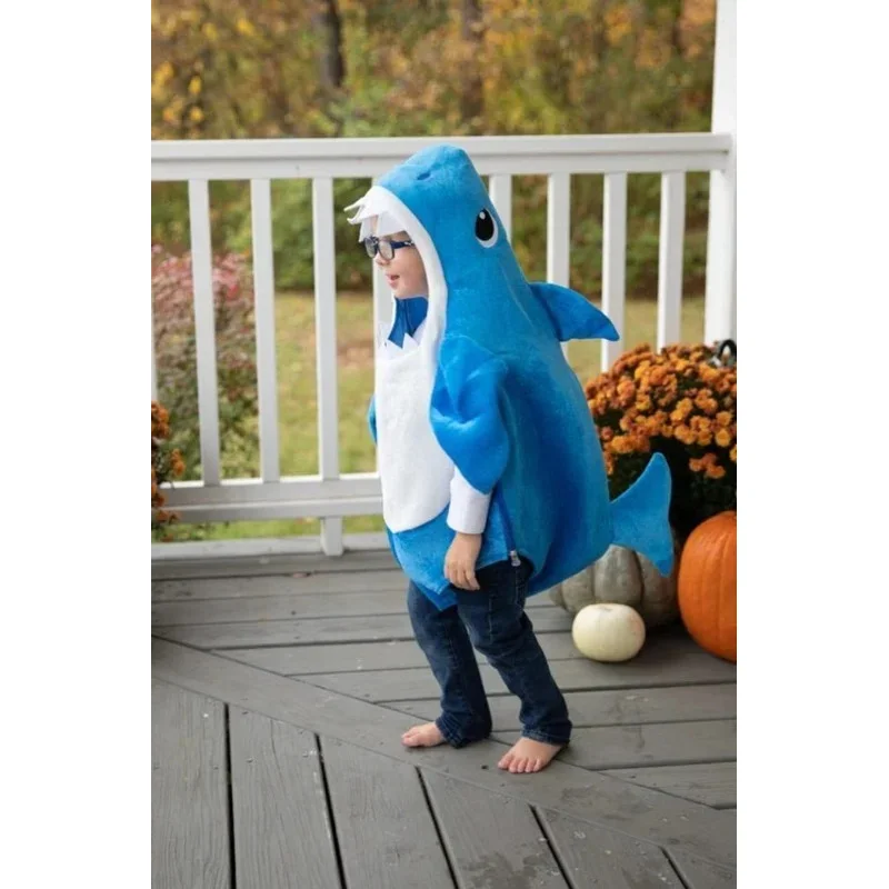 Toddler Kids Shark Costume Children\'s Day Holiday Cute Hoodie Birthday Outfit Gift Child Halloween For Newborn Baby Infant