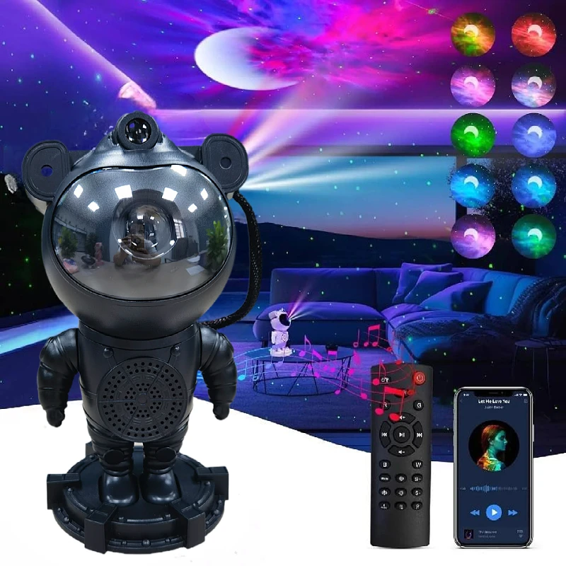 Bluetooth astronaut starlight projector astronaut starlight atmosphere lamp creative gift table lamp night light