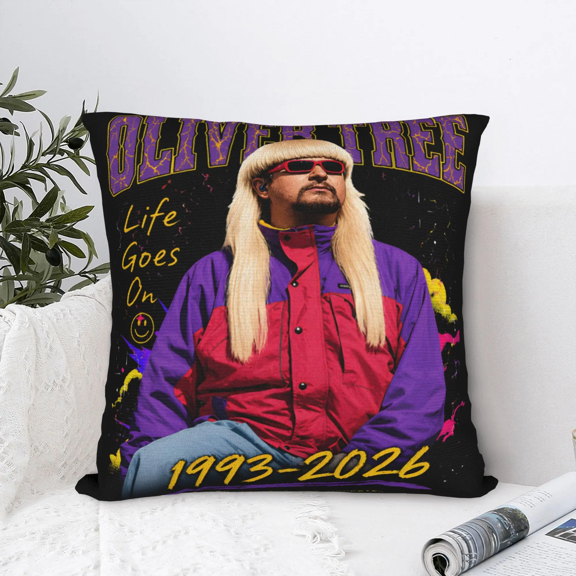 Pillow Case Oliver Tree Rest In Peace 1993 to 2026 Memorial In loving memory OT Comfy Pillow Cover For Home Decor Pillowcases