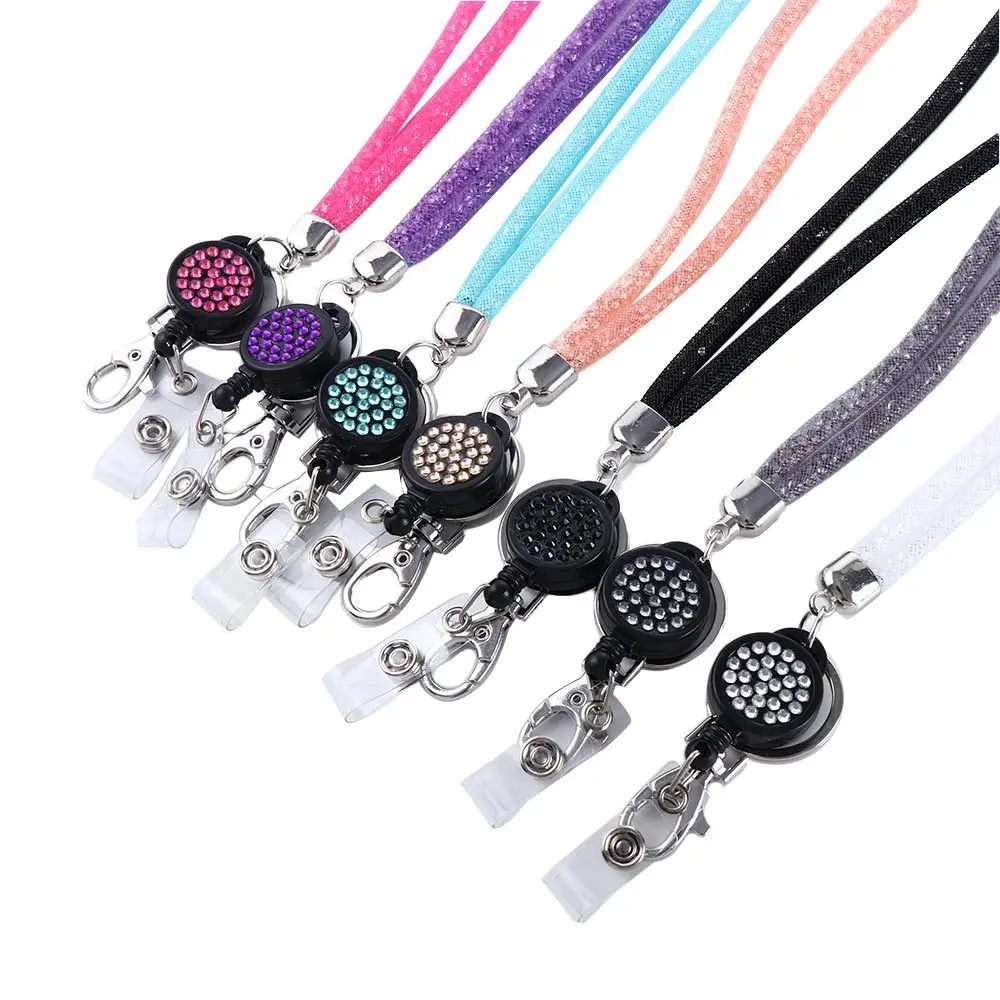 

Держатель для бейджа/пропуска с клипсой, выдвижной, для медсестер и врачей, с брелоком, шнурок-ремешок для бейджа/пропуска