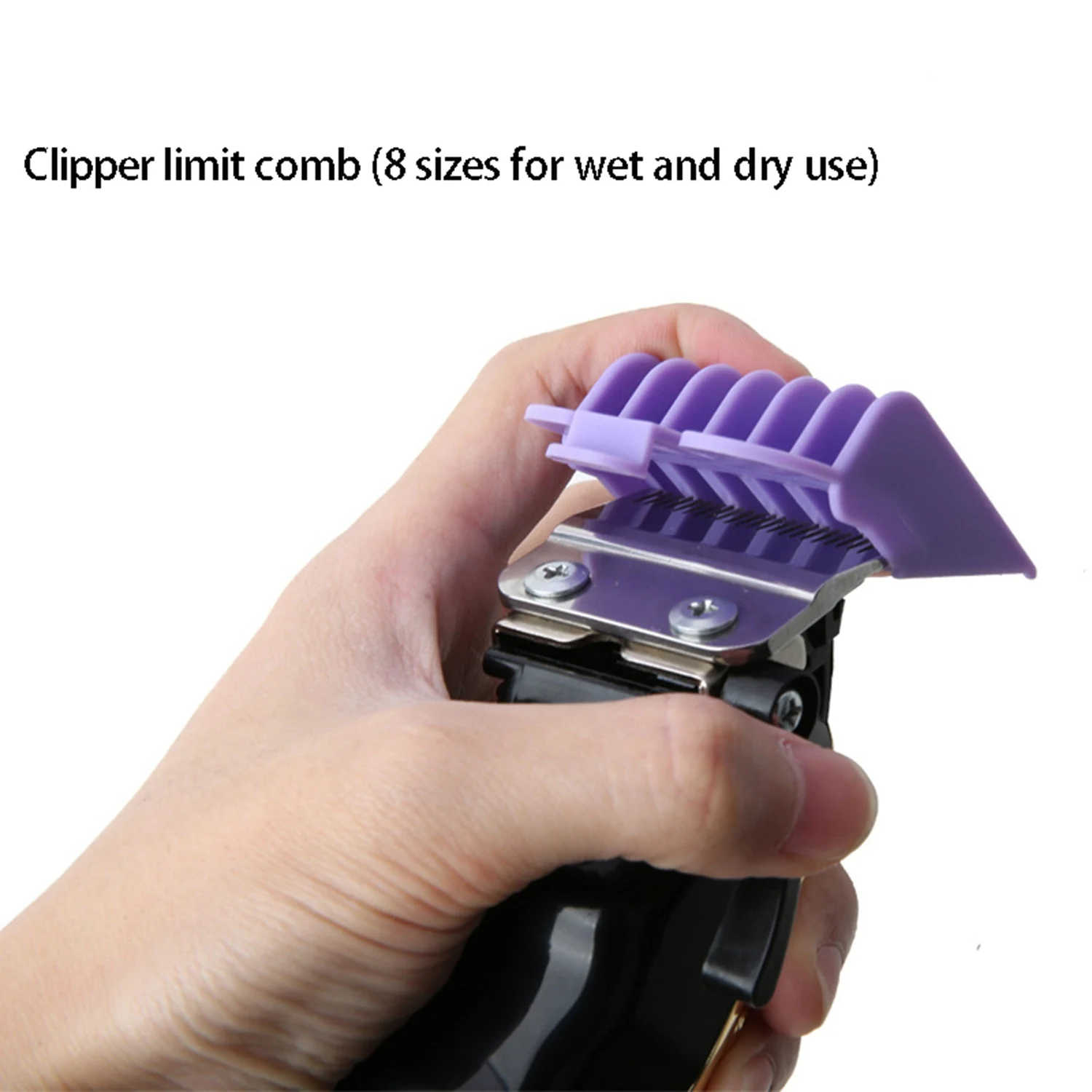 ELEG-Professional Hair Clipper Replacement Sheath 8 Colors&Size Limit Comb Accessory Guide Comb, Suitable For Wahl Trimmers