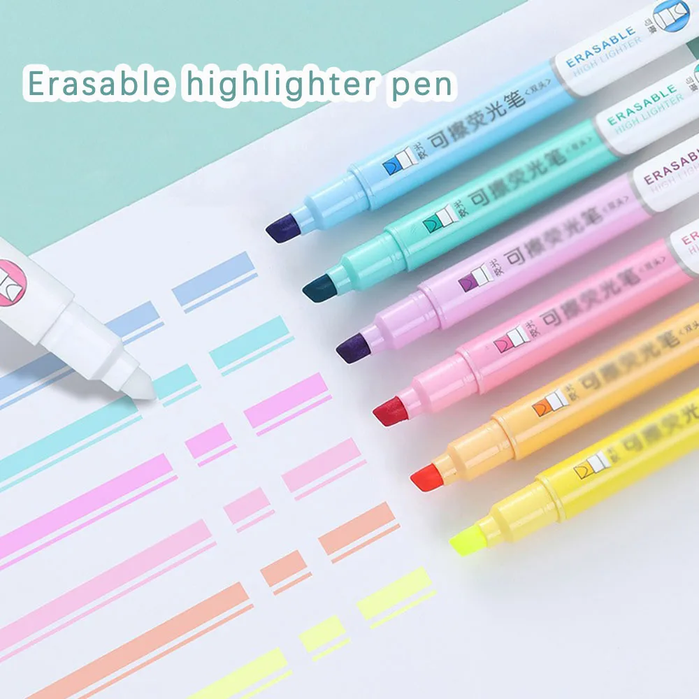 

Erasable highlighter pen, creative color graffiti hand account pen, student marking key points, multi-color highlighter pen