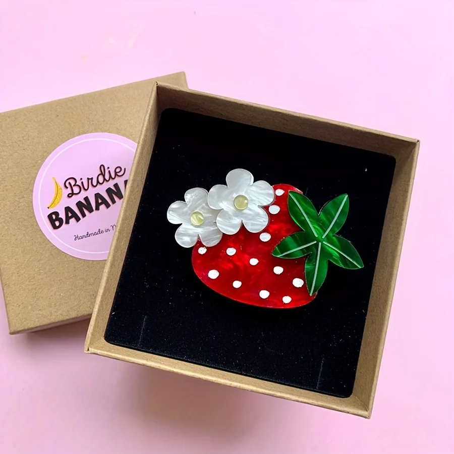 Fruits Brooches Pins Strawberry Pins Cute Fruits Lapel Pins Brooches Pin Badges for Girls Women Clothing Backpacks Jackets Hats