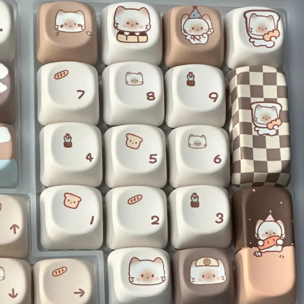 Keycaps PBT 131 Keys Cute Girl for MX Switch 60/84/90/104/108 Layout Mechanical Keyboards