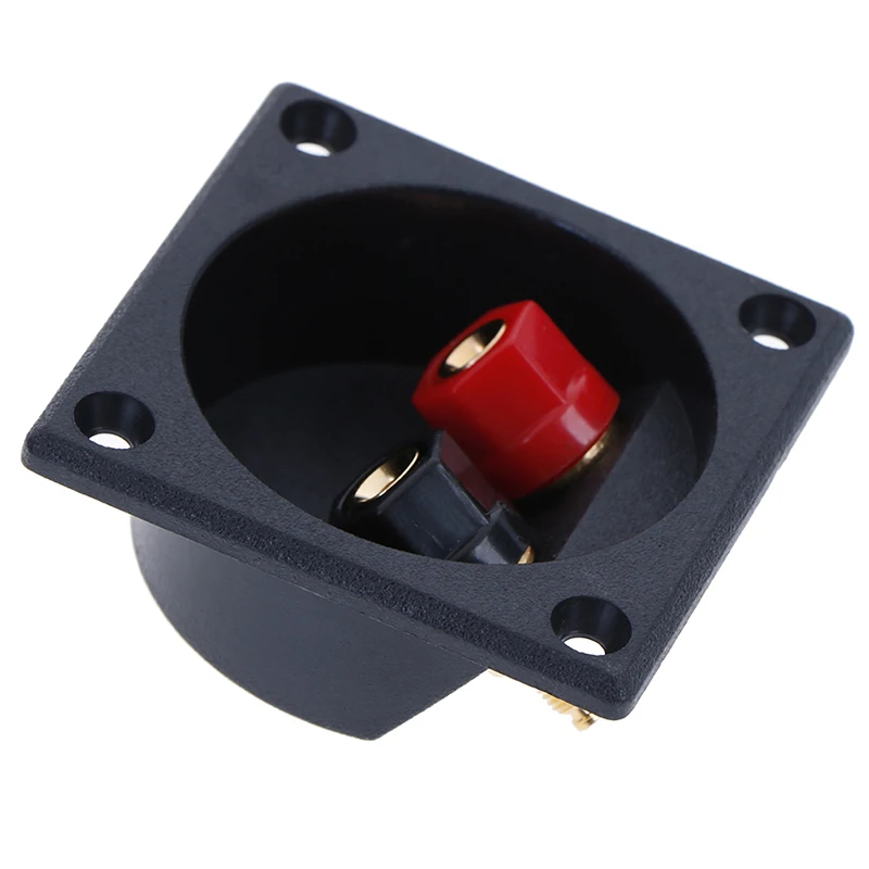 1Pc 2025 New Speaker Box  Square Shape Double Binding Post Type Speaker Box Terminal Cup
