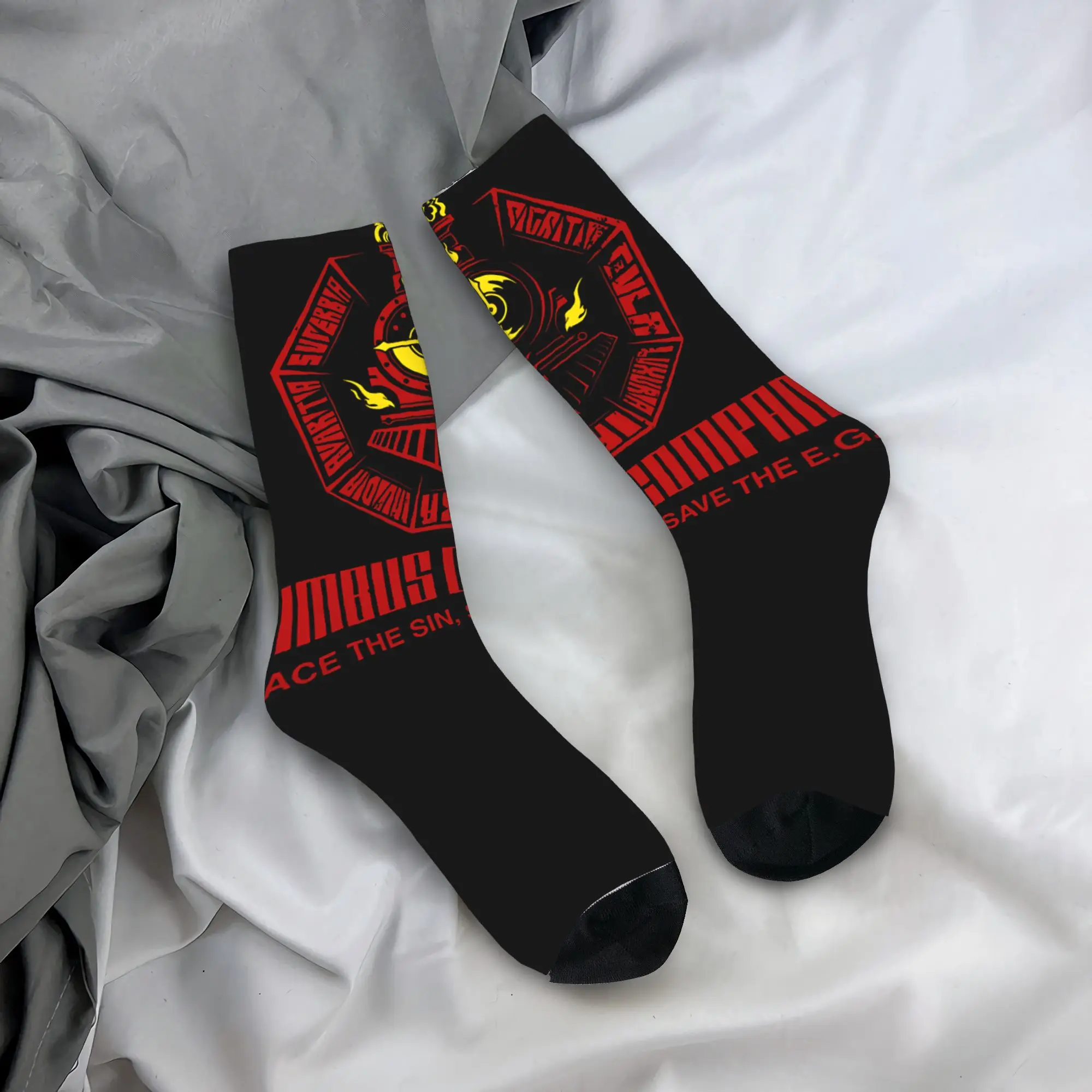 Limbus Company Logo Socks  Design Stockings Non-Slip Adults Men Socks Quality Spring Harajuku Outdoor Sports Socks