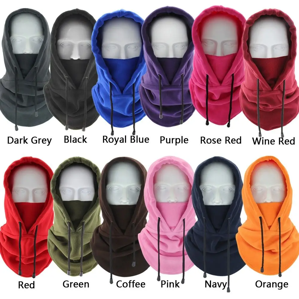 Fashion Polar Fleece Balaclava Windproof Winter Warmer Winter Hat Men Bonnets Full Face Ski Mask Cap Women Man Cycling Accessory