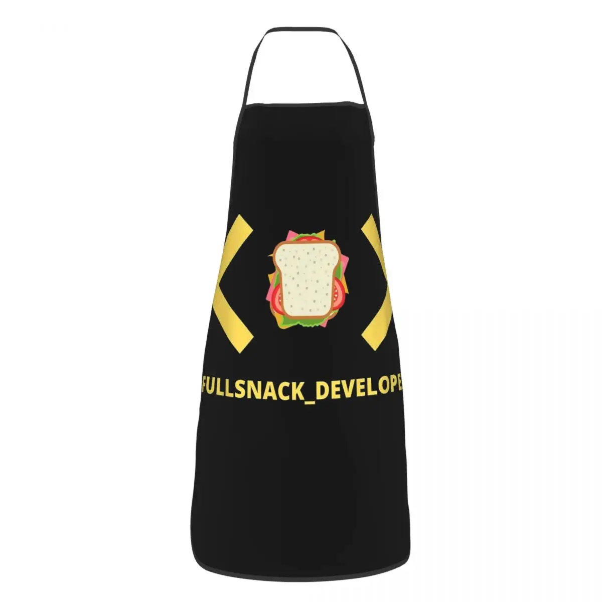 Full Snack Developer Apron Chef Cooking Baking Tablier Sleeveless Bib Kitchen Cleaning Pinafore for Women Men Painting