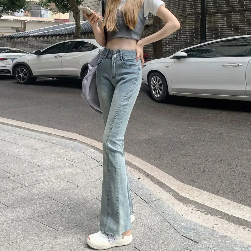 Low Waist Jeans Y2K Women Quality Texture Material Feel Female Denim Fashion Comfortable Lasting Wear Resistant Anti Wrinkle