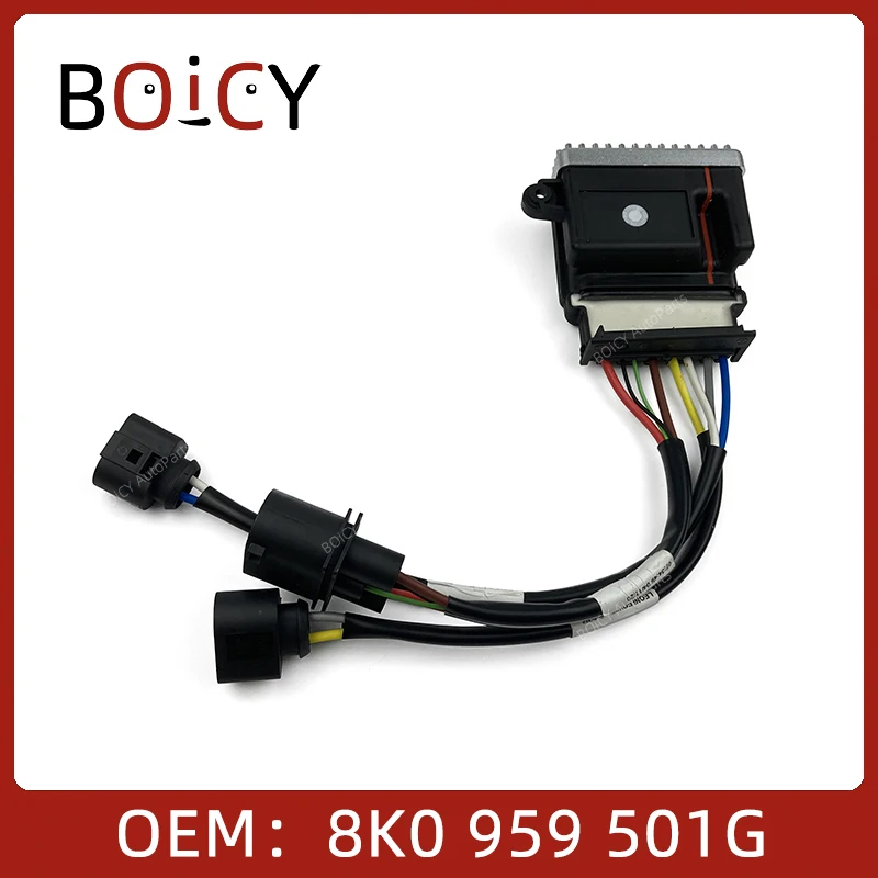 BOICY Radiator Cooling Fan Control Module Relay for Audi A4 A5 A6 A7 Q3 Q5 Macan 8K0959501A 8K0959501C 8K0959501G 8K0959501H