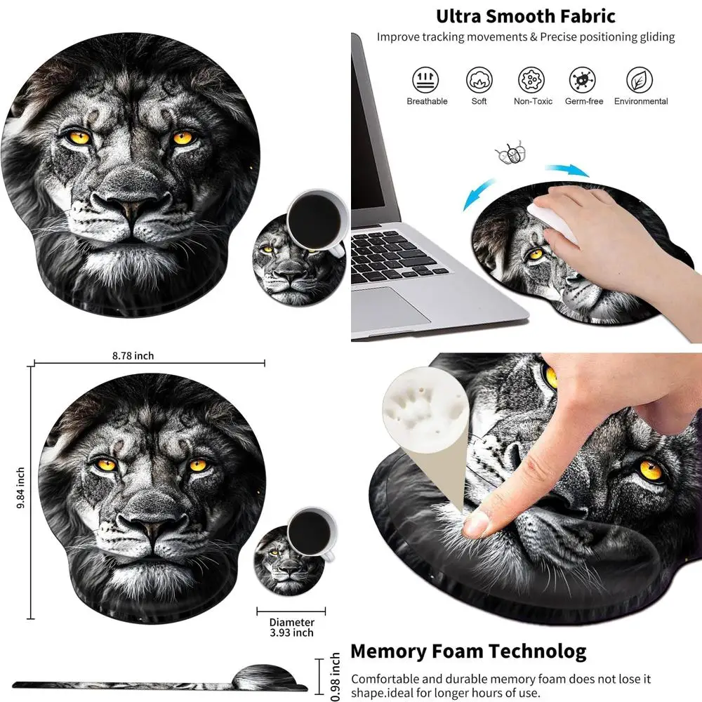 

Ergonomic Gel Wrist Support Mouse Pad for Comfort and Non-Slip Laptop Office Use