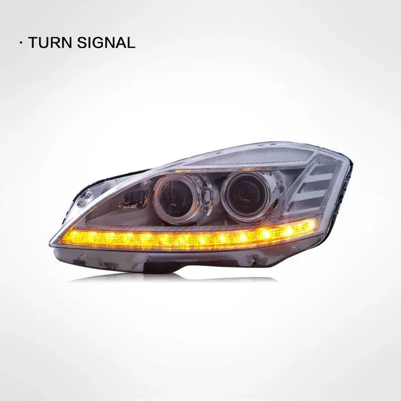 لمرسيدس بنز W221 2006-2008 S-Class S300 S350 S400 AMG تعديل LED كشافات المصابيح الخلفية مصباح رئيس الجبهة إكسسوارات مضيئة