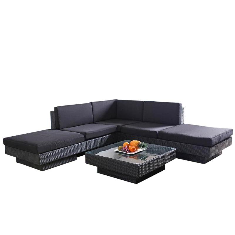 Rattan outdoor furniture sofa living room club hotel sofa rattan chair combination