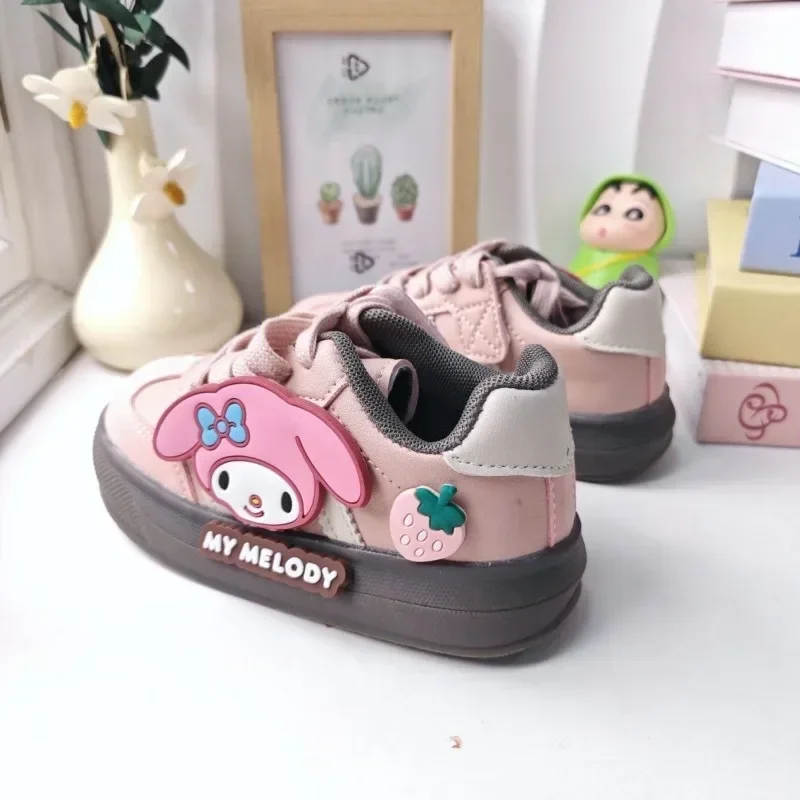 Spring My Melody Anime MINISO Fashion Leisure Sports Shoes Cute Cartoon Kawaii  Ins Warm Shoes Sneakers Gifts for Girls