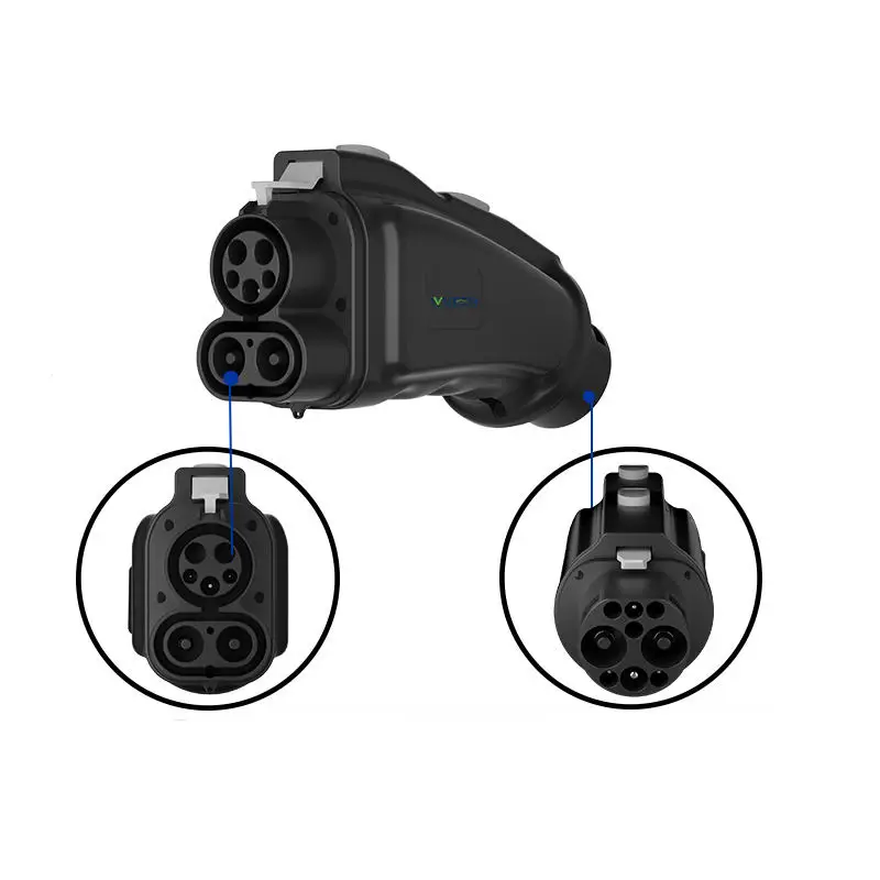 

Готовый к отправке адаптер CCS1 к GBT 250A 1000 В постоянного тока для VW ID4 ID6, новая версия, разъем для электрического зарядного устройства EV типа C