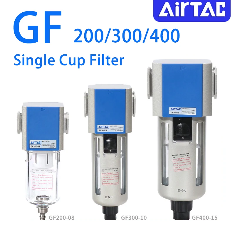 Airtac Pneumatic Filter Oil-Water Separator GF200-08/GF300-10/GF400-15 Original And Authentic