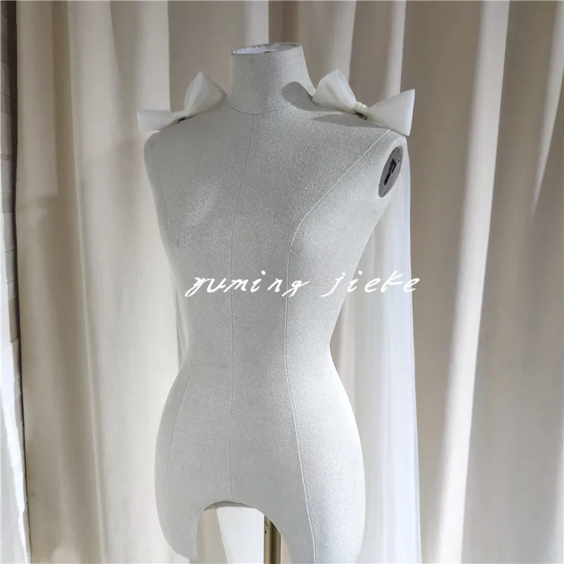 New Style Bow Shoulder Veil Wings Veil Soft Wedding Veil in White ,Off-White ,Ivory ,Black