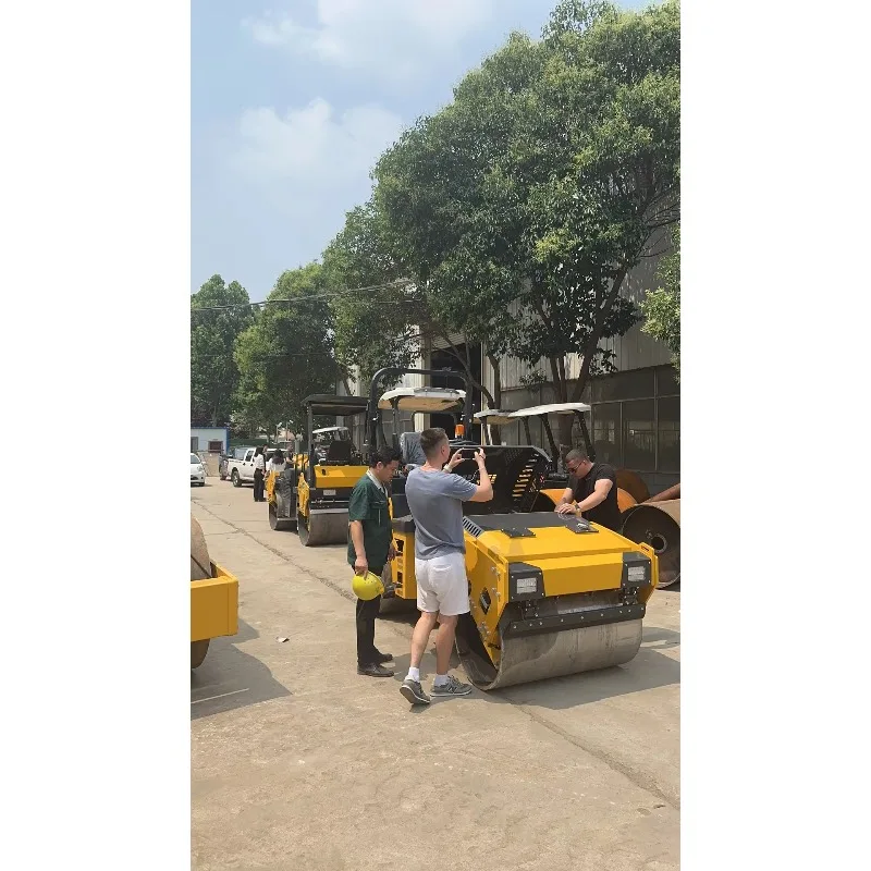 Hand Push Road Roller Small Electric Rammer Sidewalk Paving Compaction Machine Garden Soil Compaction Equipment Customized