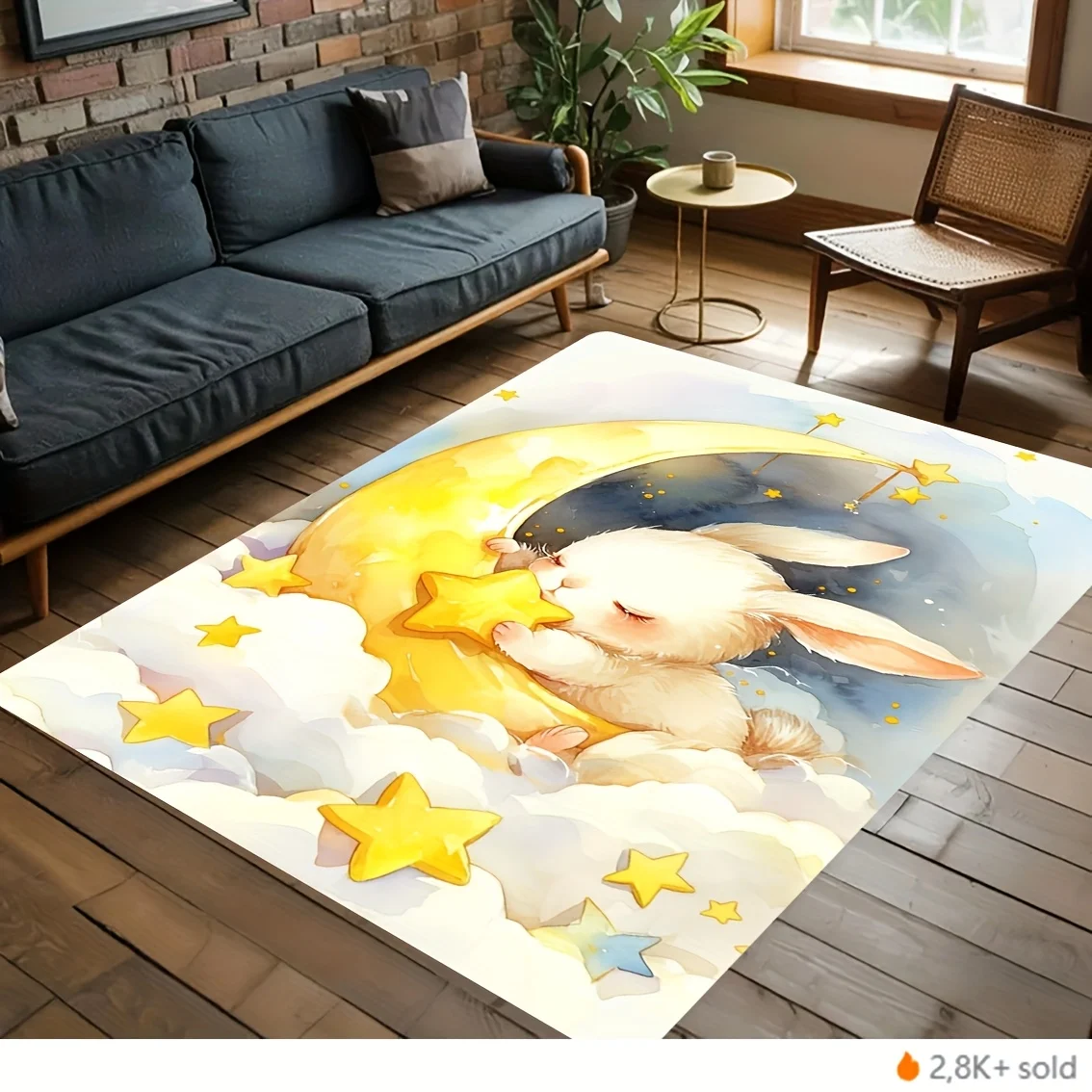 Festive Modern Nature Motif Rectangular Rug Decorative Non Slip Door Mat Versatile Accent For Gym Dance Studio Lounge Area