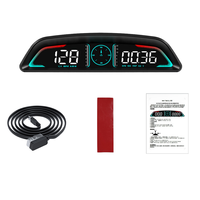 Car HD Head-Up Display OBD2 GPS Smart HUD Auto Digital Speedometer RPM Voltage Security Alarm Display
