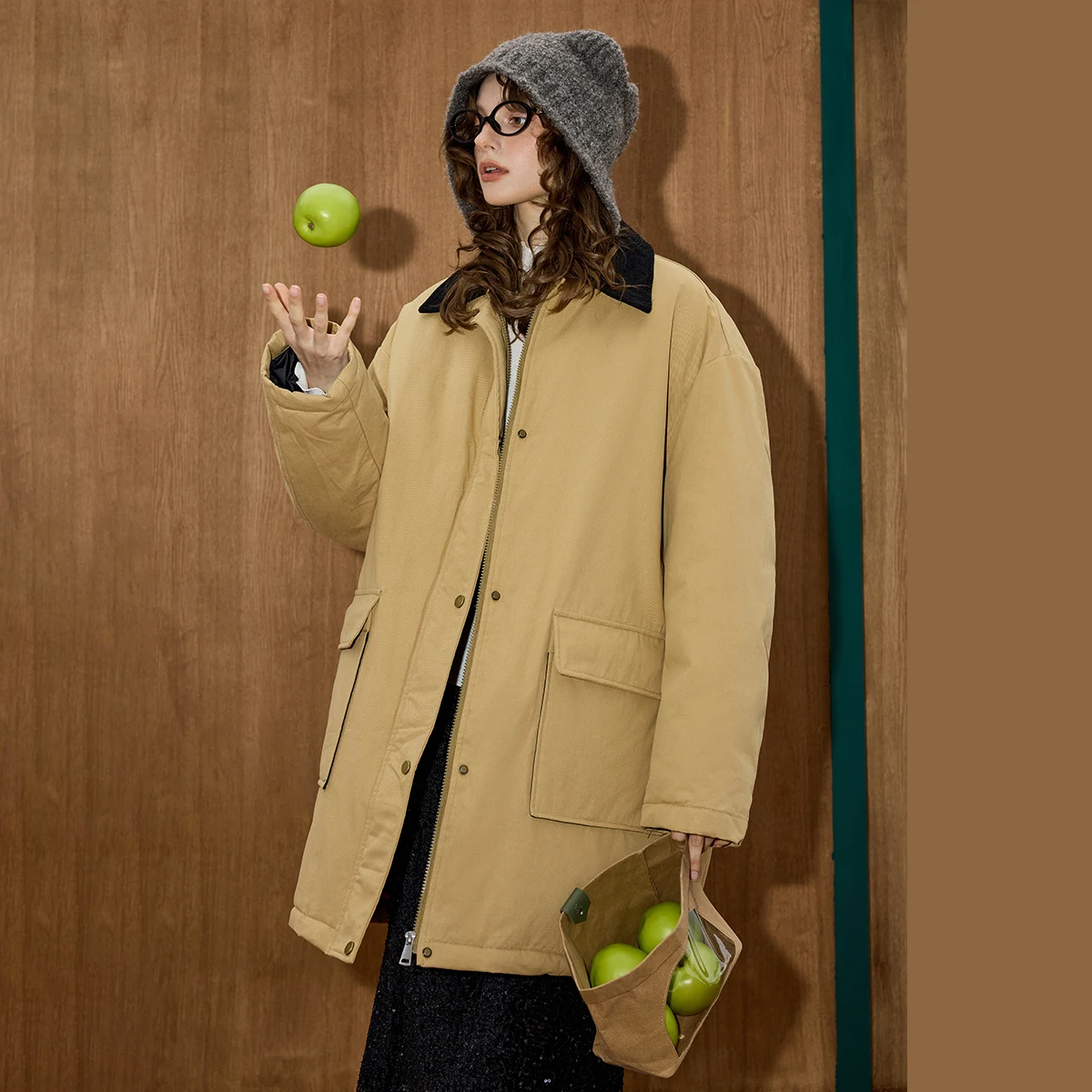 2025 الشتاء المرأة 90% أسفل ملء معطف طويل سترة منفوخة نمط المتضخم مبطن مقنعين ملابس خارجية ريترو شيك سترة دافئة