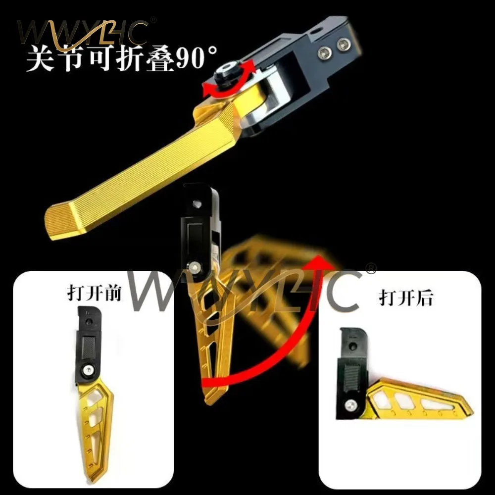 Suitable for XMAX300/modified Aluminum Alloy Automatic Ejection Rear Pedal, Non-slip Left and Right Pedal