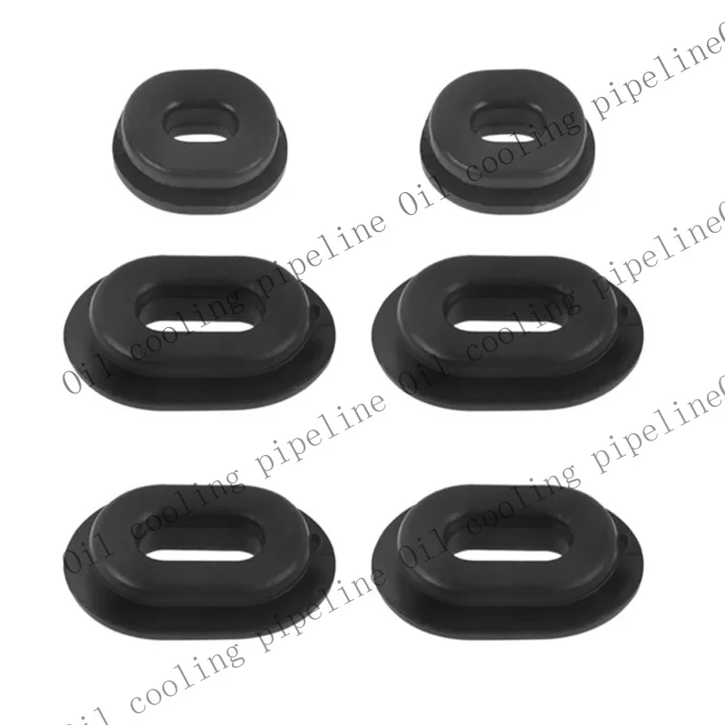 A+ 12pcs Motorcycle Side Cover Grommet Single Side Rubber Washer Oval Round Gasket