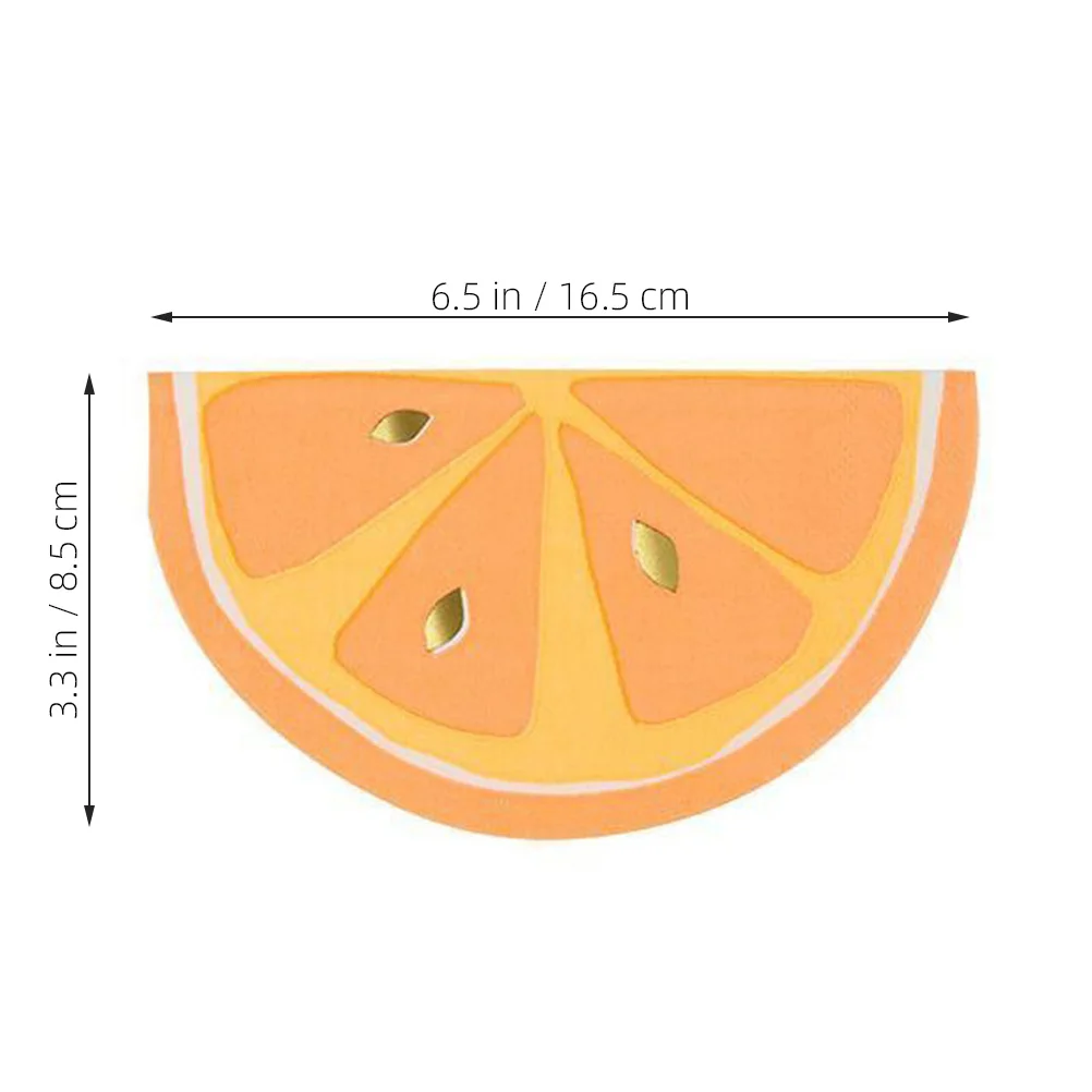 

16pcs Lemon Disposable Paper Napkins Gilding Fruit Style Round For Wedding Cocktail Party Shower Festival Bulk Assorted 4