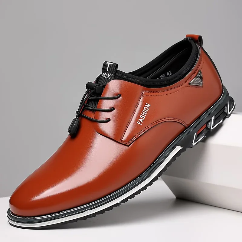 Mężczyźni Buty codzienne Moda Biznes Mężczyźni Buty Komfort Slip on Męskie Loafers Platforma Skórzane Buty Robocze Duży Rozmiar 50 Chaussure Homme