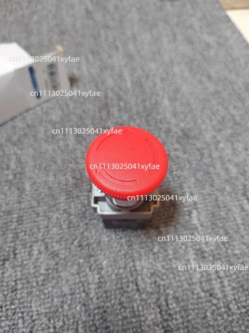 Mushroom Head Emergency Stop Switch Button Red ZB2-BE102C Reset Key for Screw Air Compressor
