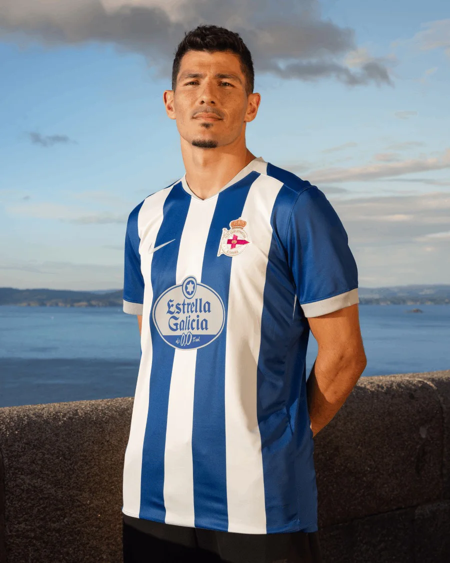 2026 Deportivo de La Coruña 3D-Druck Fußballtrikot Herren Sommer Schnelltrocknendes Kurzarm-T-Shirt Familien-Partnerlook – Detail 3