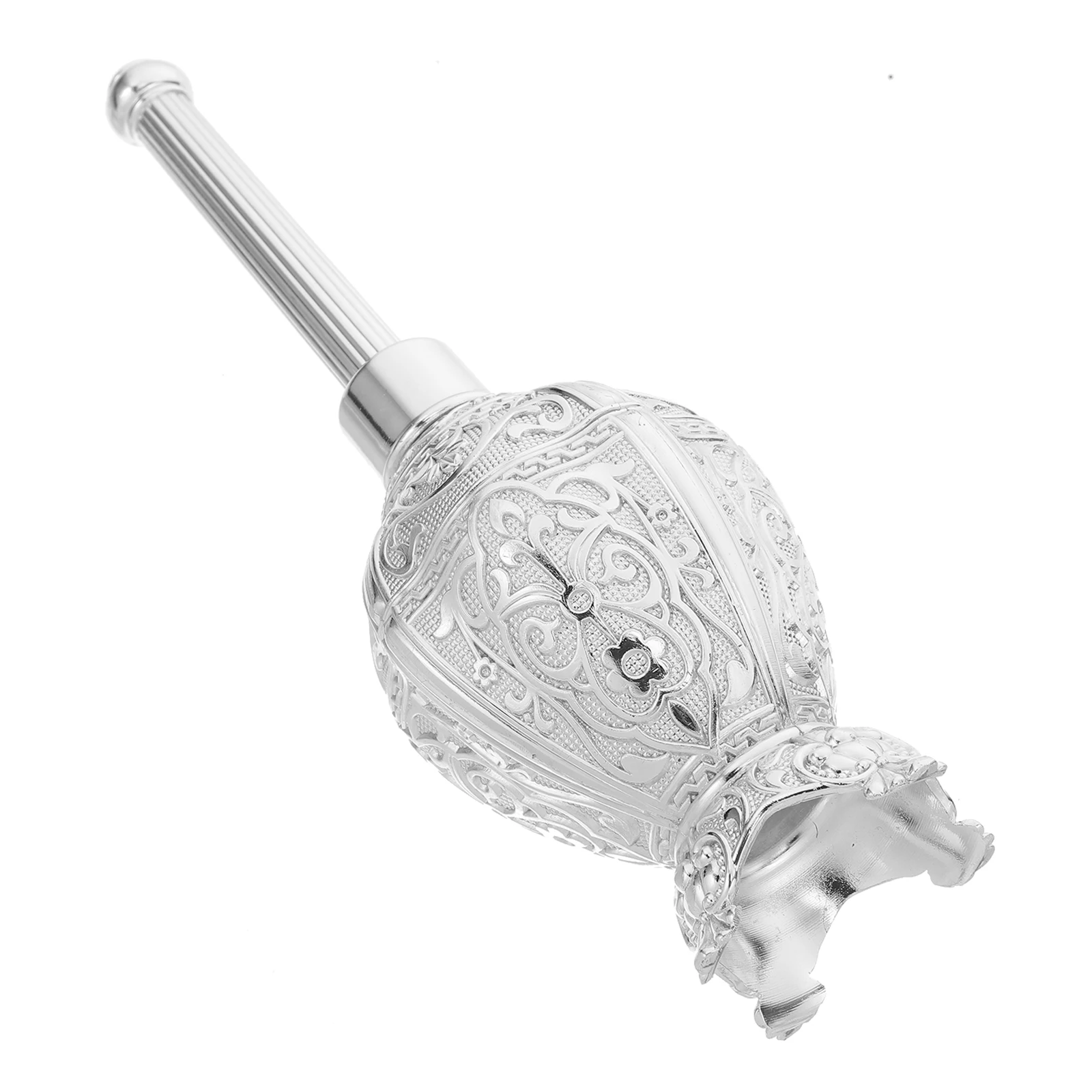 

Catholic Holy Water Bottle Glass Font with Zinc Alloy Detail Church Ceremony Home Prayer Decoration Tiny Travel Devotional