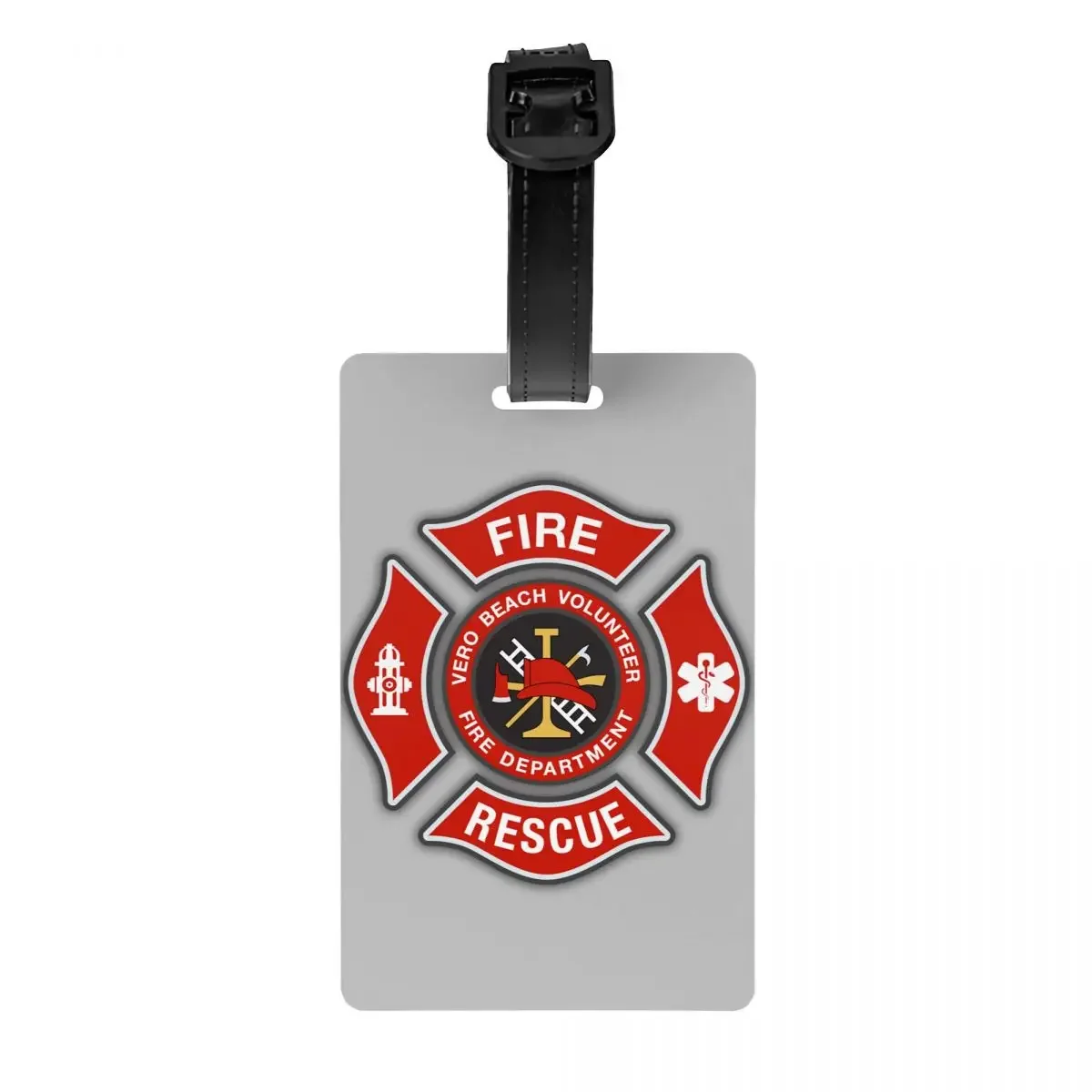 

Rescue Firefighter Luggage Tag Suitcase Baggage Privacy Cover ID Label