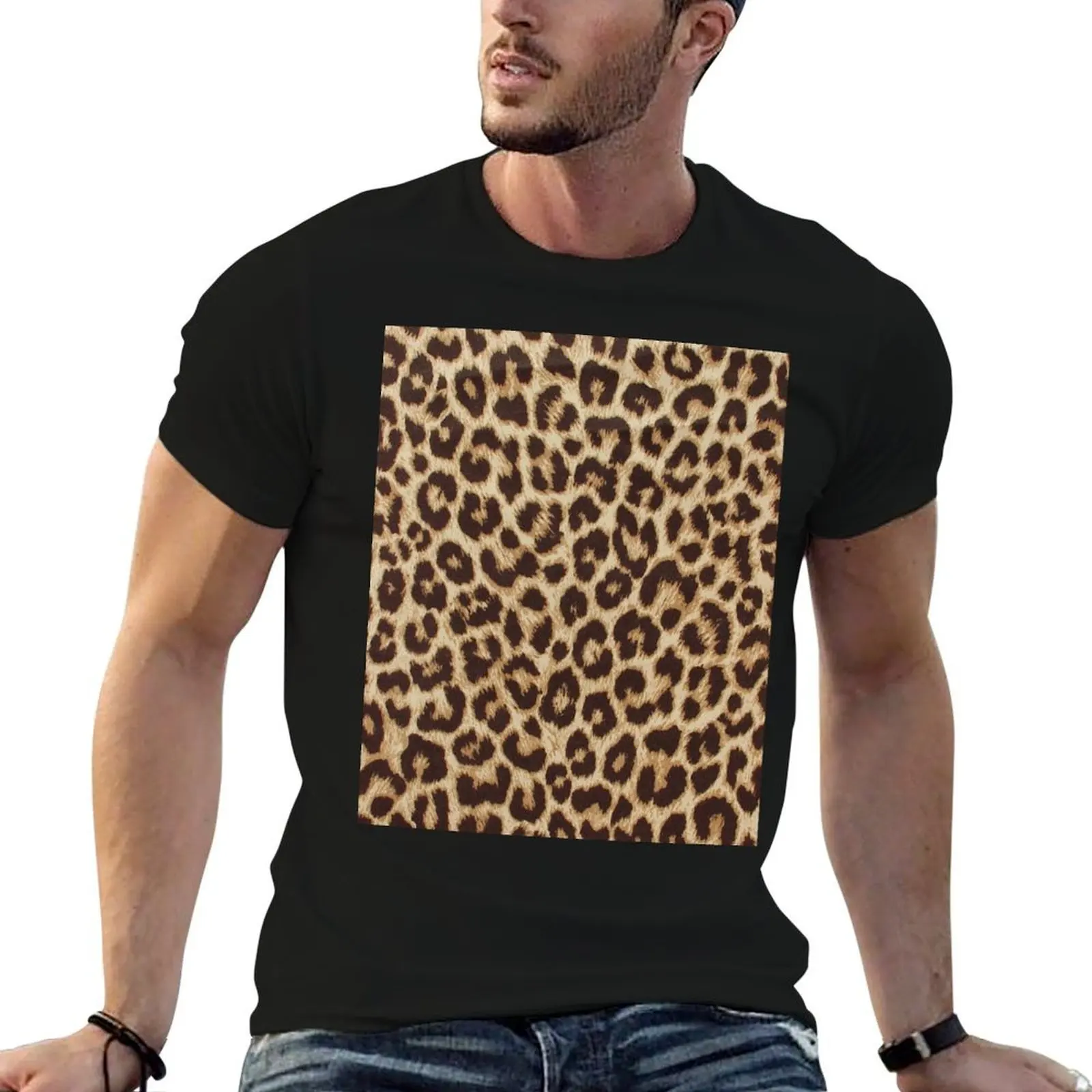 Leopard Print T-Shirt Casual All Match Short Sleeve T-Shirt