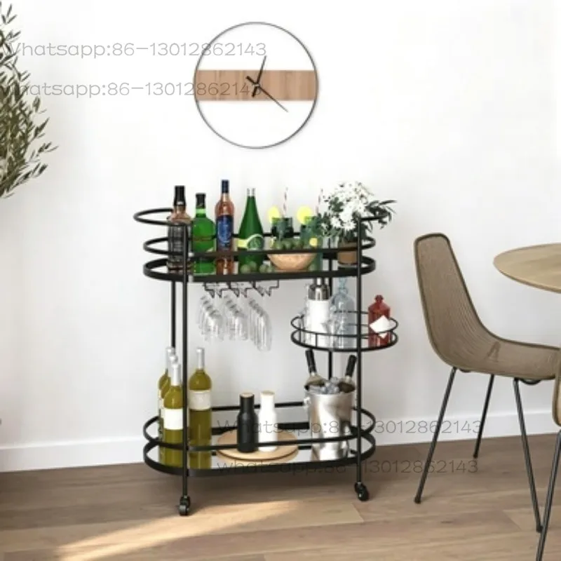 Mobile hotel delivery cart, tea cart, storage rack, home beverage cart, beauty trolley