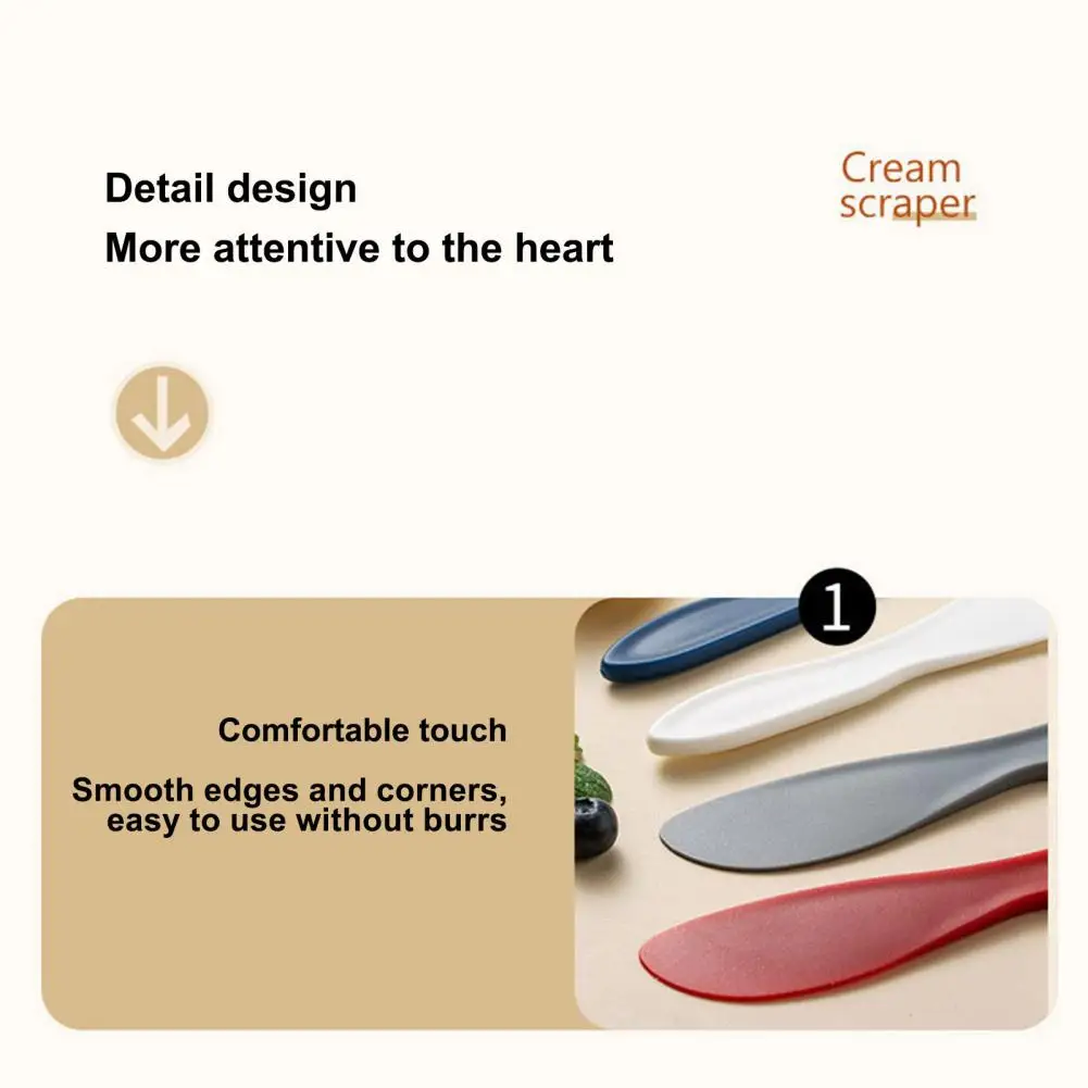 Multifunctional Kitchen Tool Cake Scraper 2pcs Plastic Cake Spatula Set Food-grade Pp Multifunctional Scraper Colorful for Cream