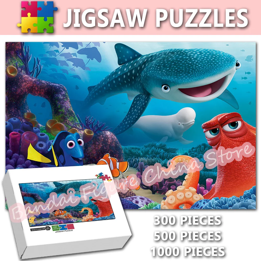 

Finding Nemo Jigsaw Puzzles 300/500/1000 Pieces Finding Dory Disney Cartoon Print Puzzle Kids Toys Educational Christmas Gifts