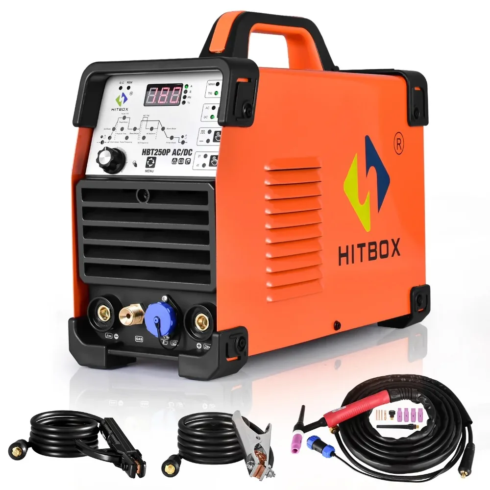 

HITBOX 4-in-1 AC/DC Tig Welding Machine HBT250P AC pulse argon Aluminum Welder Digital Control Stainless Pulse Welder 2T/4T